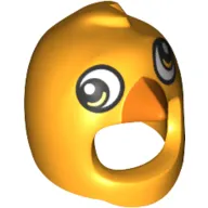 Costume / Mask, Bird with Googly Eyes and Orange Beak Print