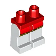 Hips and White Legs with Red Surcoat with Gold Trim Print