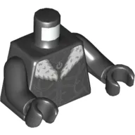 Torso Jacket, Muscles, White Fur print, Black Arms and Hands