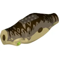 Animal Body Part, Dinosaur, Tyrannosaurus Rex Body with Dark Tan Top with Dark Brown Stripes Print