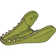 Animal Body Part, Dinosaur, Indominus Rex Lower Jaw with Tan Teeth