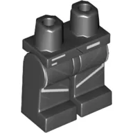 Hips and Black Legs with White Stripes print