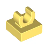 Tile Special 1 x 1 with Clip with Rounded Edges