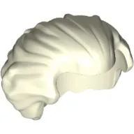 Hair Swept Back with Widow's Peak Chin-Length and Bushy in Back