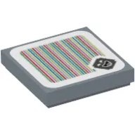 Tile 2 x 2 with Amp and Barcode Print (Sticker)