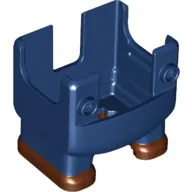 Nintendo Figure, Legs and Overalls with Two Front Studs and Reddish Brown Feet, with Internal Prongs for Luigi Suit