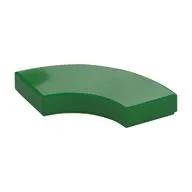 Tile 2 x 2 Curved, Macaroni