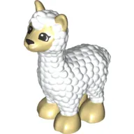 Duplo Animal Alpaca, Tan Face, Ears, and Feet Print