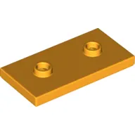 Plate Special 2 x 4 with Groove and Two Center Studs (Jumper)