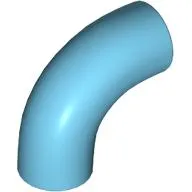 Brick Round 1 x 1 diameter Tube with 90 Degree Elbow (2 x 2 x 1) and Axle Holes (Crossholes) at each end