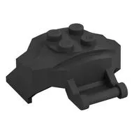 Large Figure Cover 4 x 3 x 2 with Bar, 4 Studs, Ridged