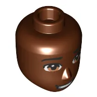 Minidoll Head Male Hazel Eyes, Open Mouth print