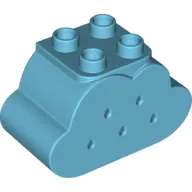 Duplo Brick 2 x 4 x 2 Cloud with Holes