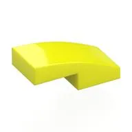 Brick Curved 2 x 1 No Studs [1/2 Bow]