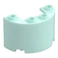 Cylinder Half 2 x 4 x 2 with 1 x 2 Cutout