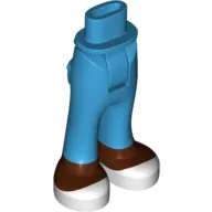 Minidoll Hips and Trousers with White Shoes, Reddish Brown Feet Print