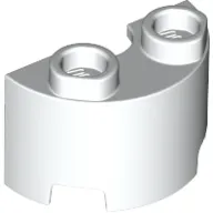 Brick Round, Half 1 x 2