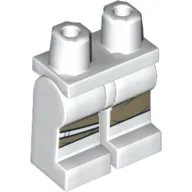 Hips and White Legs with Dark Tan Bands/Cloth print