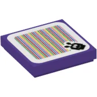 Tile 2 x 2 with Ant Trooper and Barcode Print (Sticker)