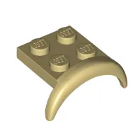 Wheel Arch, Mudguard 2 x 3 x 1 1/3 with 2 x 2 Plate