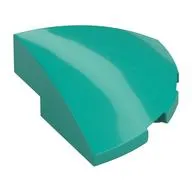 Brick Round Corner, Curved 3 x 3 x 1 Quarter Circle