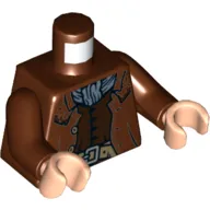 Torso, Jacket, Dark Brown Vest, Sand Blue Scarf, Dark Tan Belt print, Reddish Brown Arms, Light Nougat Hands