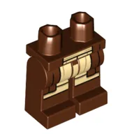 Hips and Reddish Brown Legs with Tan Robe print