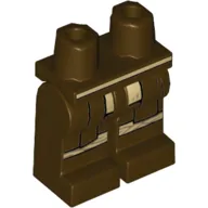 Hips and Dark Brown Legs with Dark Brown/Tan Robe, Knee Pads print