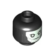 Minifig Head Fifth Brother, Light Aqua Face, Light Bluish Gray Eyes Print