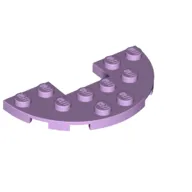 Plate Round Half 3 x 6 with 1 x 2 Cutout