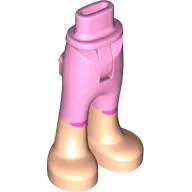 Minidoll Hips and Trousers with Back Pockets with Light Nougat Bare Feet print [Thin Hinge]