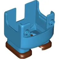 Nintendo Figure, Legs and Overalls with Two Front Studs and Reddish Brown Feet, with Internal Prongs for Ice Suit