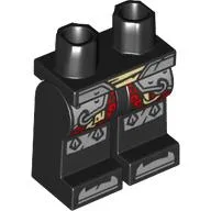 Hips and Black Legs with Silver/Red Armor, Kneepads, Toes print