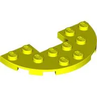 Plate Round Half 3 x 6 with 1 x 2 Cutout