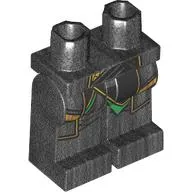 Hips and Pearl Titanium Legs with Black Robe, Gold Trim print