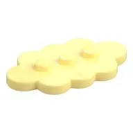 Plate Special 3 x 5 Cloud with 3 Center Studs