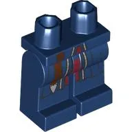 Hips and Dark Blue Legs with Dark Red Belt, Rove, Red Trim print