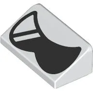 Slope 30° 1 x 2 x 2/3 with Black Sunglasses Print