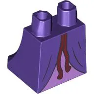 Hips and Legs Under Dress/Robe with Lavender Under Dress, Dark Red Robe print