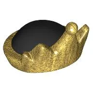 Hat, Crown with Black Top print