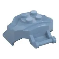 Large Figure Cover 4 x 3 x 2 with Bar, 4 Studs, Ridged
