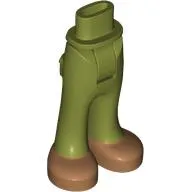 Minidoll Hips and Trousers with Back Pockets with Nougat Shoes print [Thick Hinge]