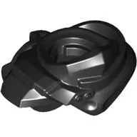 Minifig Neckwear Shoulder Guard with Hood and Katana Holder