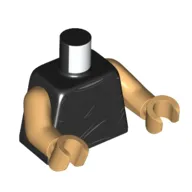 Torso Vest, Creases print, Warm Tan Arms and Hands