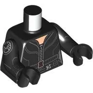 Torso Jacket, Zipper, Black Belt, SHIELD Logo on Shoulder print, Black Arms and Hands