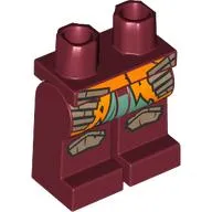 Hips and Dark Red Legs with Orange Coat, Dark Tan Knee Caps print