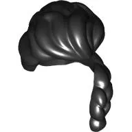 Hair Long, Swept Back Bangs, Long Braid over Left Shoulder