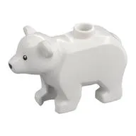 Animal, Bear, Cub with Black Eyes print