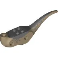 Animal Body Part, Dinosaur, Raptor Body with Sand Blue Markings Print