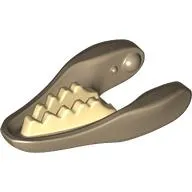 Animal Body Part, Dinosaur, Raptor / Dilophosaurus Lower Jaw with Tan Teeth Print